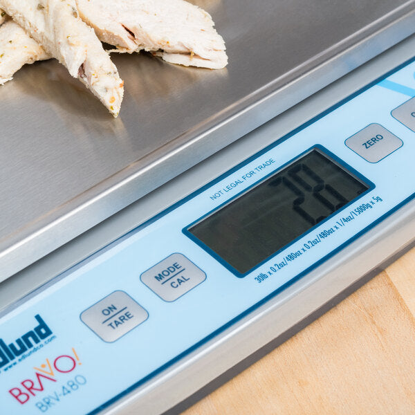 Edlund - BRAVO! 30 lb Digital Portion Scale with ClearShield Protective Cover - BRV-480