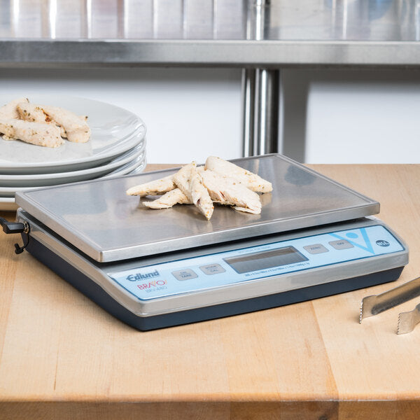 Edlund - BRAVO! 30 lb Digital Portion Scale with ClearShield Protective Cover - BRV-480