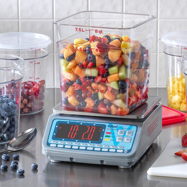 Edlund - BRAVO! 30 lb High Profile Digital Portion Scale with Universal Power Supply - BRV-HP30U