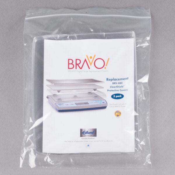 Edlund - ClearShield Protective Scale Cover for BRV-480, Pack of 3 - CV075 (ETA 2-3 Weeks)