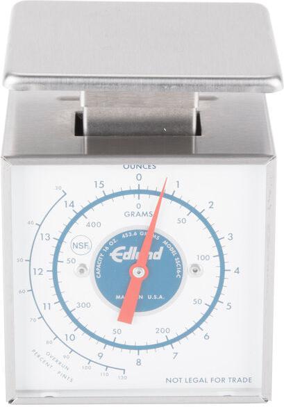 Edlund - Compact 16 Oz Mechanical Ice Cream Scale with 3 1/2" x 4 1/2" Platform - SSC-16