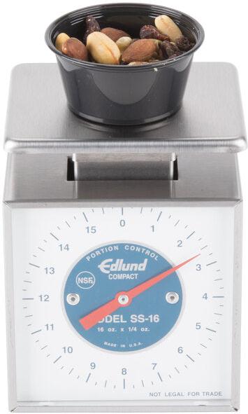 Edlund - Compact 16 Oz Mechanical Portion Scale with 3 1/2" x 4 1/2" Platform - SS-16