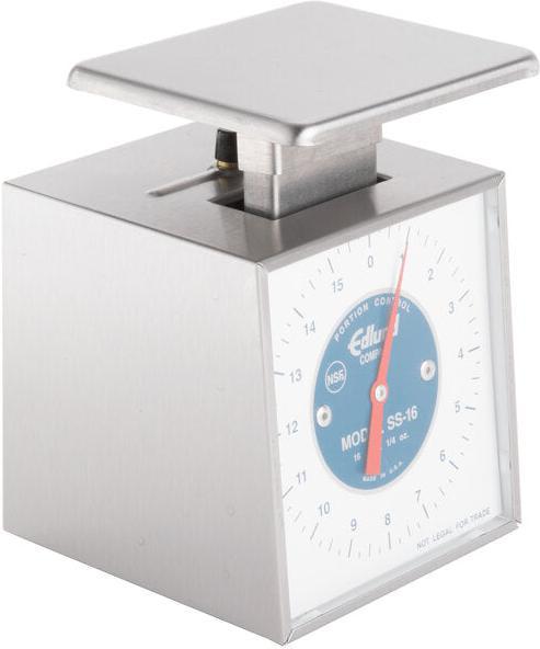 Edlund - Compact 16 Oz Mechanical Portion Scale with 3 1/2" x 4 1/2" Platform - SS-16