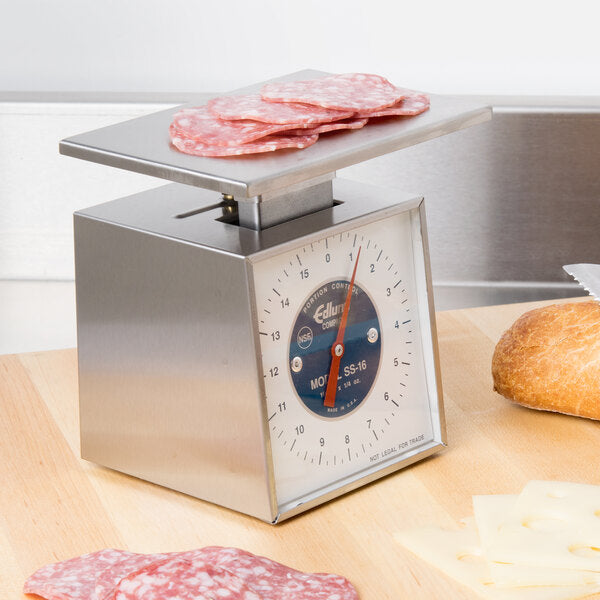 Edlund - Compact 16 Oz Mechanical Portion Scale with 4" x 6" Platform - SS-16 O
