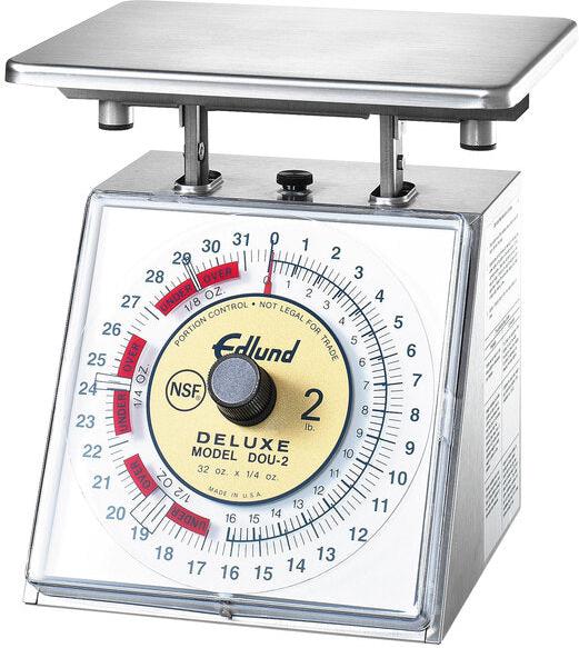 Edlund - Deluxe 32 Oz Heavy-Duty Over / Under Portion Scale with 7" x 8 3/4" Platform - DOU-2