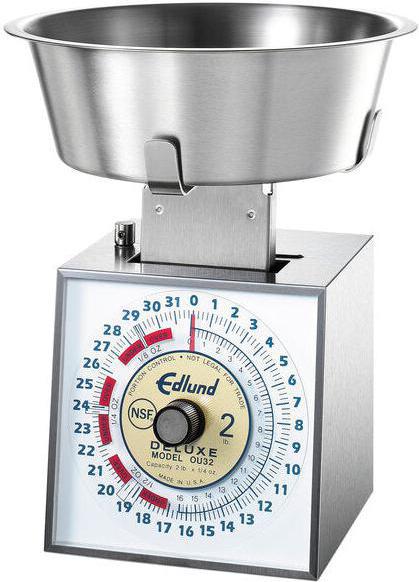 Edlund - Deluxe 32 Oz Over/Under Portion Scale with 3 Qt. Bowl - OU-32