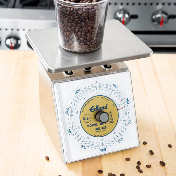 Edlund - Four Star Series Deluxe 1000 g Metric Portion Scale with 8 1/2" x 9" Platform - RMD-1000