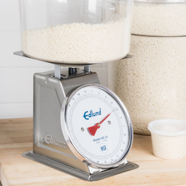 Edlund - Heavy-Duty 25 lb Portion Scale with 8 1/2" x 8 1/2" Platform - HD-25