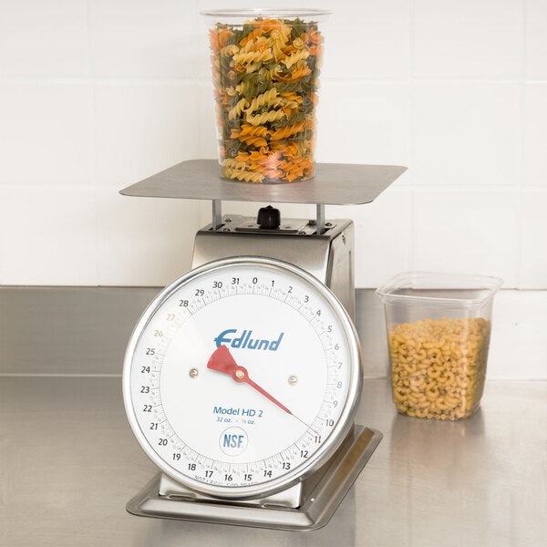 Edlund - Heavy-Duty 32 Oz Portion Scale with 8 1/2" x 8 1/2" Platform and Air Dashpot - HD-2 DP