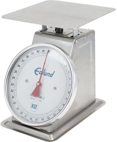Edlund - Heavy-Duty 32 Oz Portion Scale with 8 1/2" x 8 1/2" Platform and Air Dashpot - HD-2 DP