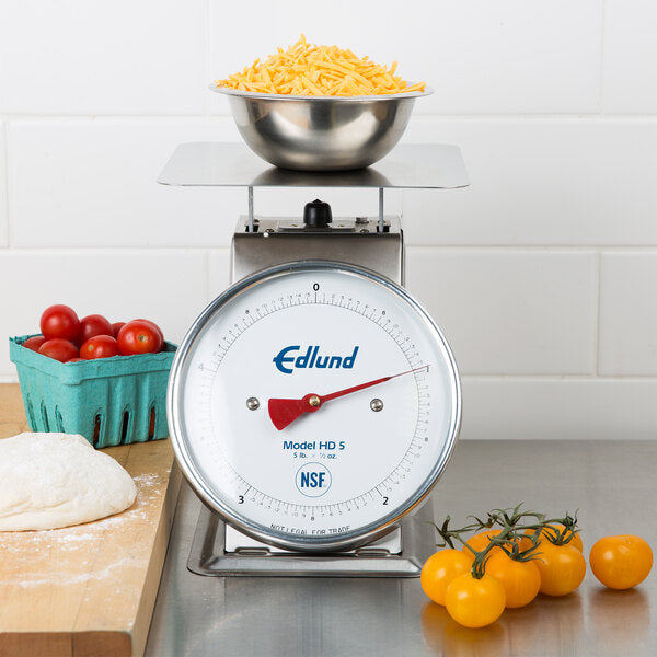 Edlund - Heavy-Duty 5 lb Portion Scale with 8 1/2" x 8 1/2" Platform and Air Dashpot - HD-5 DP