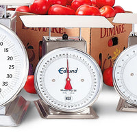 Edlund - Heavy Duty 50 lb Produce Scale with Cradle and 4" Half Pan - HD-50P
