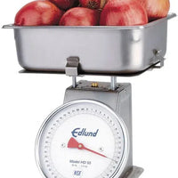Edlund - Heavy Duty 50 lb Produce Scale with Cradle and 4" Half Pan - HD-50P