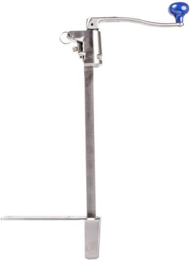 Edlund - Heavy Duty Manual Can Opener with 16" Adjustable Bar, Cleaning Tool, Knife, Gear, and Base - S-11E