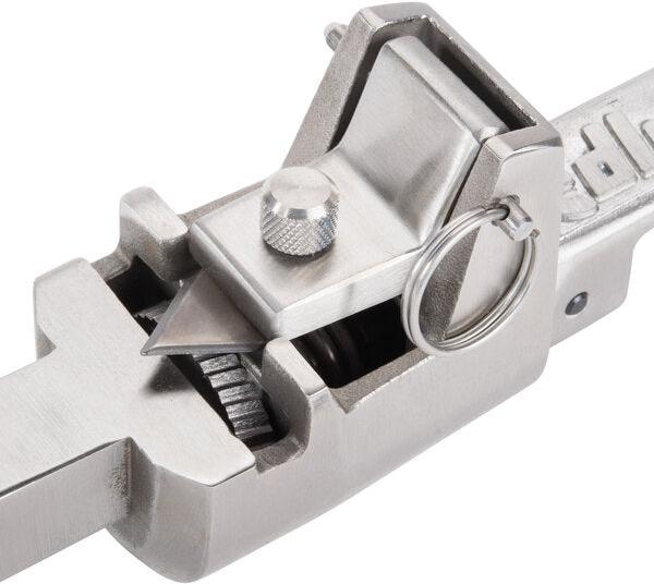Edlund - Heavy Duty Manual Can Opener with 16" Adjustable Bar, Cleaning Tool, Knife, Gear, and Clamp Base - S-11CE