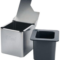 Edlund - Insulated Stainless Steel Condiment Holder with 1/6 Size Black Insert - CSB-016