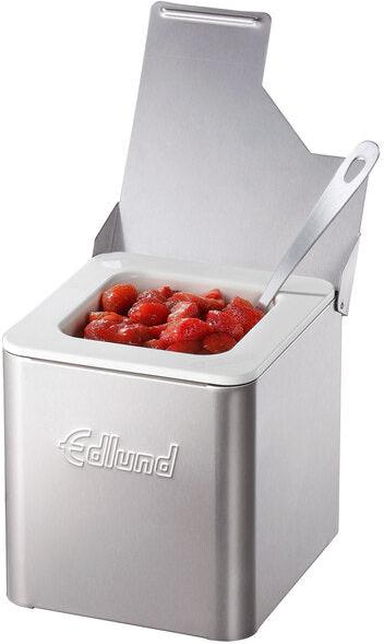Edlund - Insulated Stainless Steel Condiment Holder with 1/6 Size White Insert - CSW-016