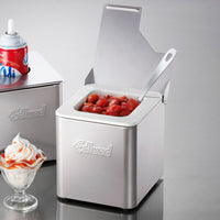 Edlund - Insulated Stainless Steel Condiment Holder with 1/6 Size White Insert - CSW-016