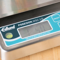 Edlund - Poseidon 10 lb Waterproof Digital Portion Scale with Oversized 7" x 8 3/4" Platform - WSC-10 OP