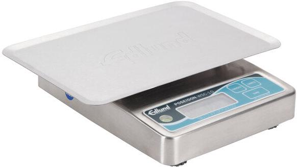 Edlund - Poseidon 10 lb Waterproof Digital Portion Scale with Oversized 7" x 8 3/4" Platform - WSC-10 OP