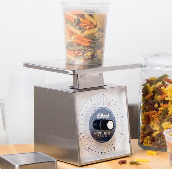 Edlund - Premier Series 10 lb Mechanical Portion Scale with Oversized 7" x 8 3/4" Platform - SR-10 OP
