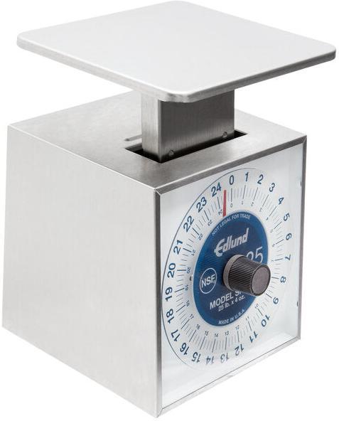 Edlund - Premier Series 25 lb Mechanical Portion Scale with 6" x 6 3/4" Platform - SR-25