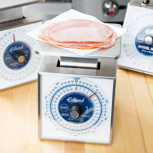 Edlund - Premier Series 34 Oz/1000 g Mechanical Portion Scale with 6" x 6 3/4" Platform - SR-1000C