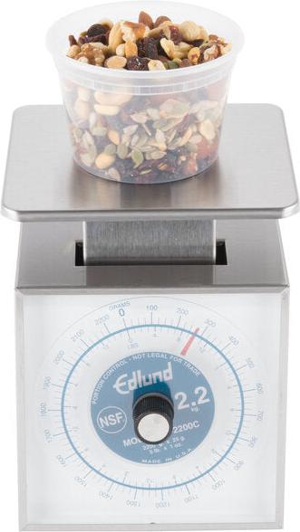 Edlund - Premier Series 5 lb/2200 g Mechanical Portion Scale 6" x 6 3/4" Platform - SR-2200C