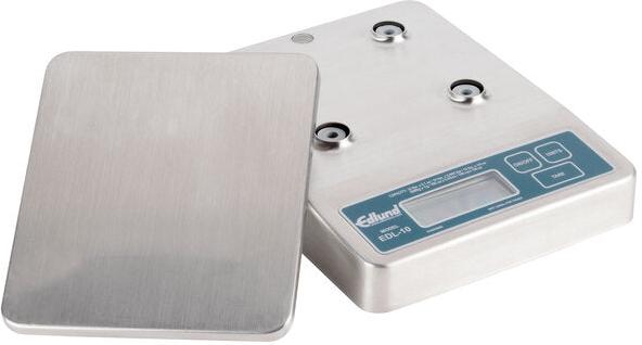 Edlund - Rechargeable 10 lb Digital Portion Control Scale with 6" x 6 3/4" Platform - EDL-10