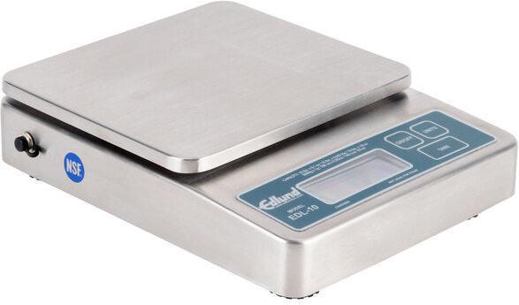 Edlund - Rechargeable 10 lb Digital Portion Control Scale with 6" x 6 3/4" Platform - EDL-10