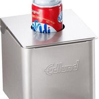 Edlund - Stainless Steel 1/6 Size Cold Food Pan with White Insert, Lid, and Lid Hole - CSR-016W
