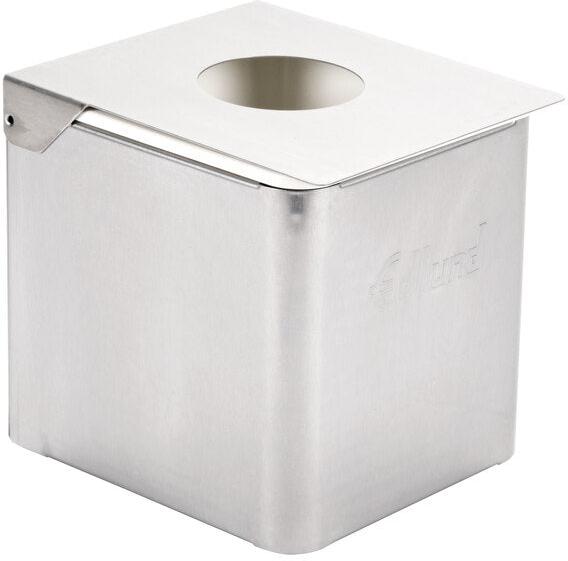 Edlund - Stainless Steel 1/6 Size Cold Food Pan with White Insert, Lid, and Lid Hole - CSR-016W