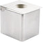 Edlund - Stainless Steel 1/6 Size Cold Food Pan with White Insert, Lid, and Lid Hole - CSR-016W