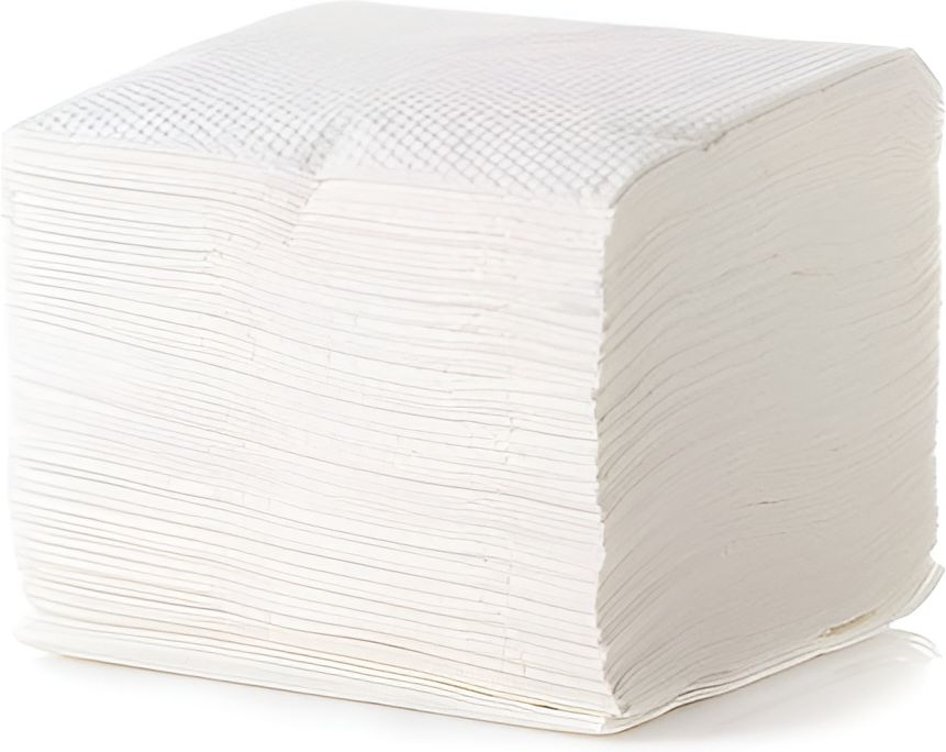 Elegant - 14.5” x 17” White 1 Ply Dinner Napkin, 3000/Cs - 418-12