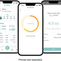 Ember - 6 Oz Self-Warming Smart Baby Bottle System - BB220611US - DISCONTINUED