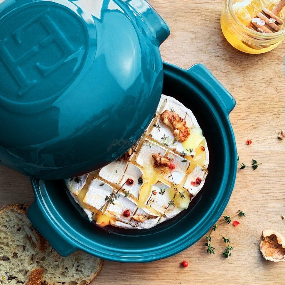 Emile Henry - 0.5 L Blue/Calanque Cheese Baker - 608417 - DISCONTINUED