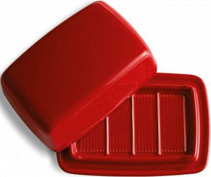 Emile Henry - 0.5 L Ceramic Burgundy Butter Dish - 340225