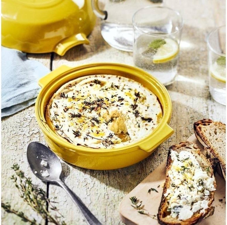 Emile Henry - 0.5 L Yellow/Provence Cheese Baker Dish - 908417