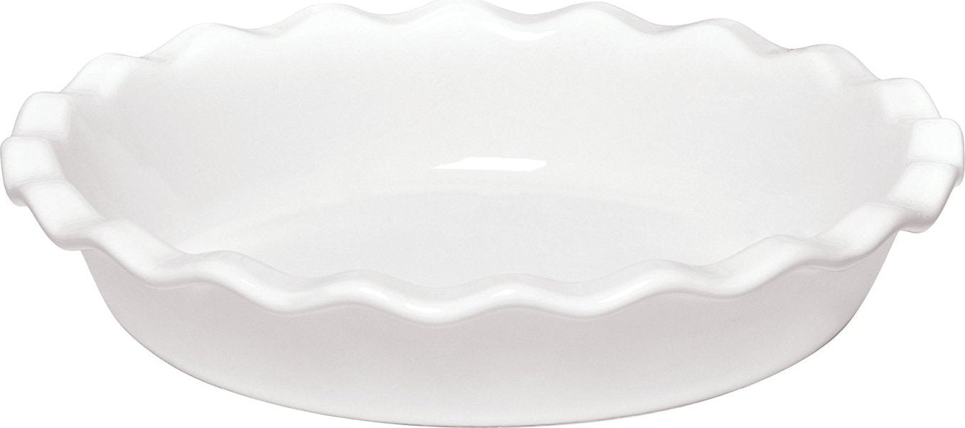 Emile Henry - 10" Ceramic Farine/White Pie Dish - 116131