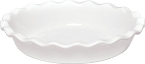 Emile Henry - 10" Ceramic Farine/White Pie Dish - 116131