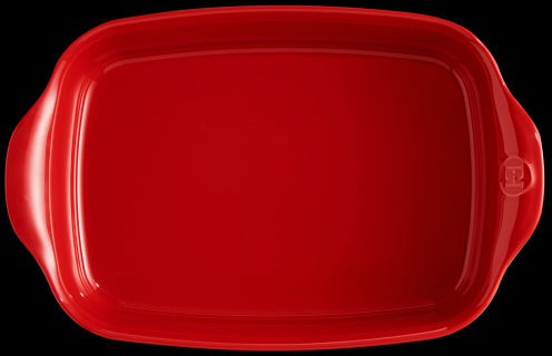 Emile Henry - 11.4" x 7.5" Ceramic Burgundy Small Baking Dish - 349650