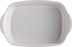 Emile Henry - 11.4" x 7.5" Ceramic Farine/White Small Baking Dish - 119650