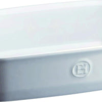 Emile Henry - 11.4" x 7.5" Ceramic Farine/White Small Baking Dish - 119650
