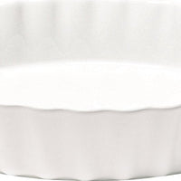 Emile Henry - 11.8" Ceramic Farine/White Deep Flan Tart Dish - 116028 - DISCONTINUED