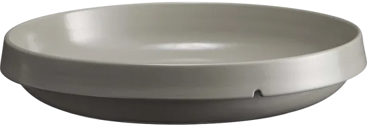 Emile Henry - 12.4" Pearl Grey Ceramic Round Dish with 3 L Capacity - 91123230