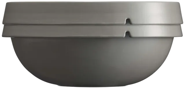 Emile Henry - 12.4" Pearl Grey Ceramic Round Dish with 5 L Capacity - 91123250