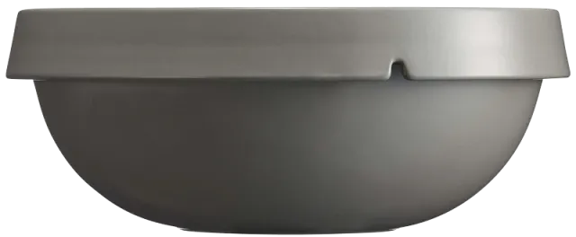 Emile Henry - 12.4" Pearl Grey Ceramic Round Dish with 5 L Capacity - 91123250