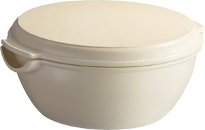 Emile Henry - 12.7" x 11.6" x 5.5" Ceramic Linen Round Bread Baker - 505507