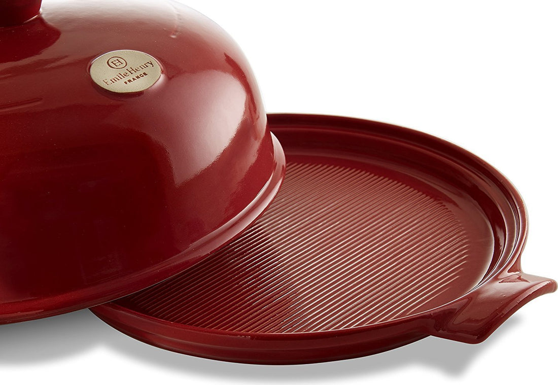 Emile Henry - 13" x 11" Ceramic Burgundy Bread Cloche/Baker - 349108