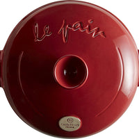 Emile Henry - 13" x 11" Ceramic Burgundy Bread Cloche/Baker - 349108
